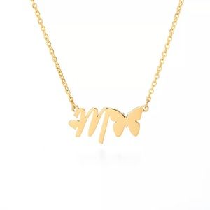 INITIAL LETTER “M” NECKLACE